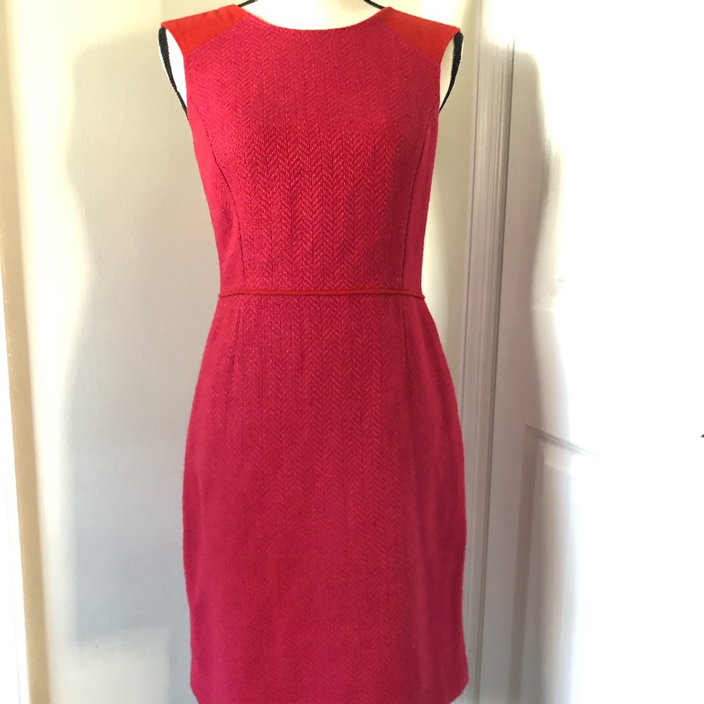 Banana Republic herringbone Berry/Poppy Dress, 4